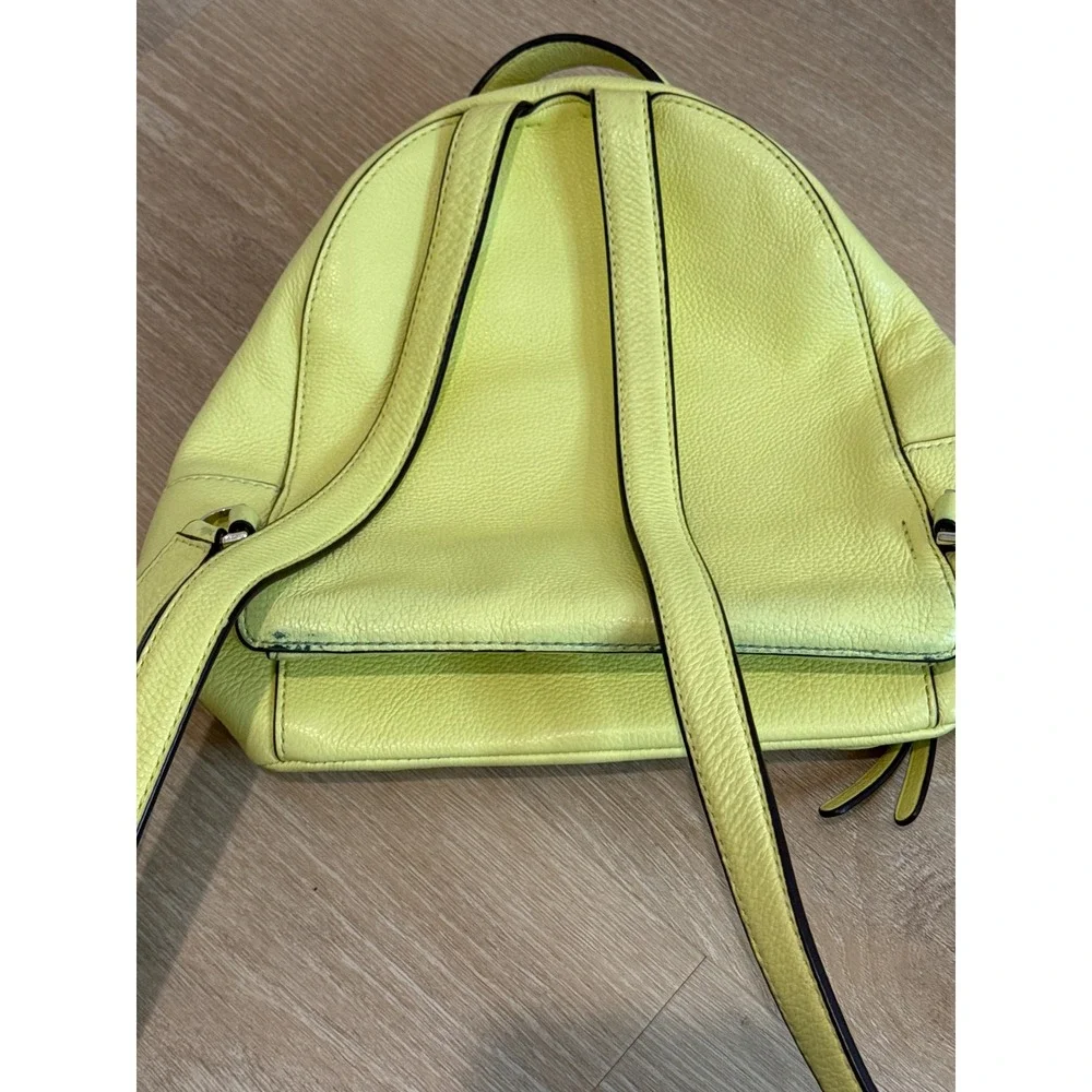 Kate Spade Butter Yellow Pebbled Leather Mini Backpack